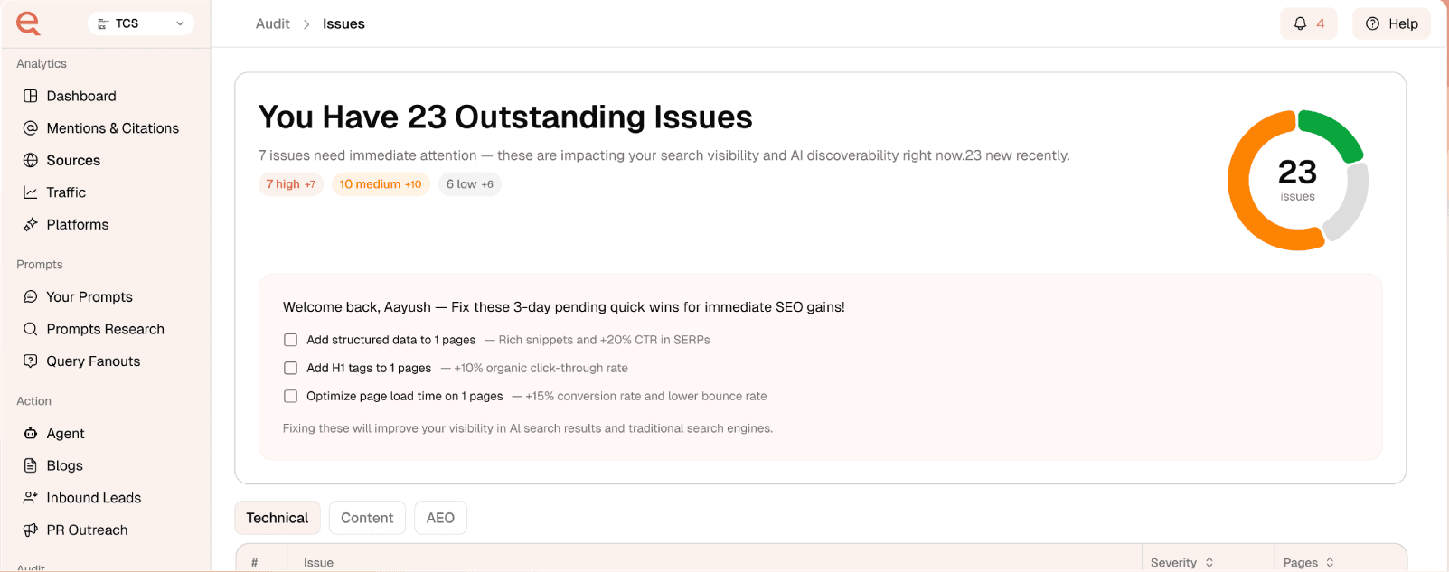 Technical Fixes